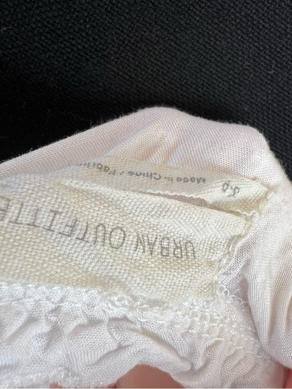 Urban Outfitters White Romper Small Smocked Ruffle Babydoll Coquette - Picture 4 of 4